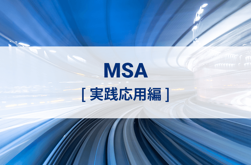 MSA［実践応用編］オンライン研修（eラーニング）
